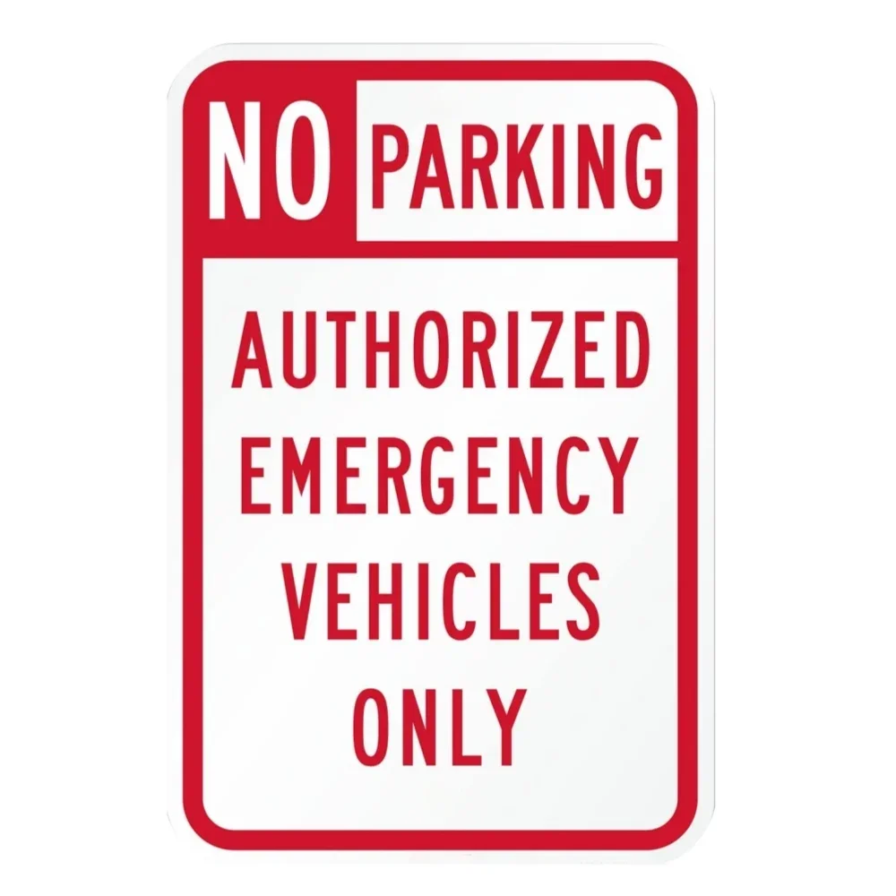 2pcs/4pcs Warning Metal Sign