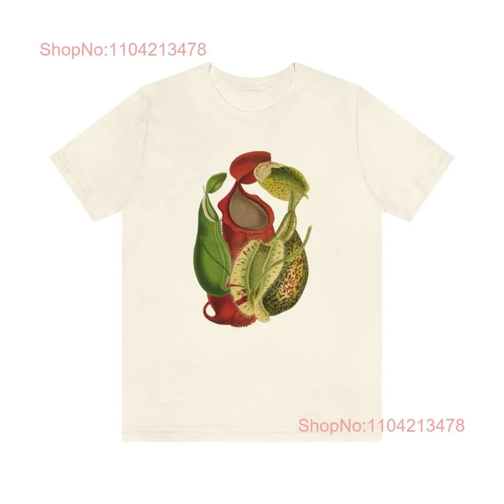 Pitcher Plant Vintage Illustration Print T Shirt House Botanical long or short sleeves