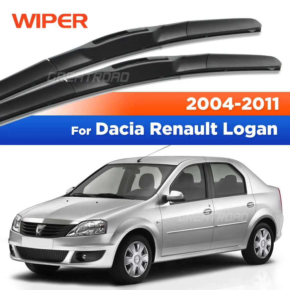 

For Dacia Renault Logan MK1 2004-2011 2005 2006 2007 2008 Wiper Front Wiper Blades Windshield Windscreen Window Brush 20"+20"