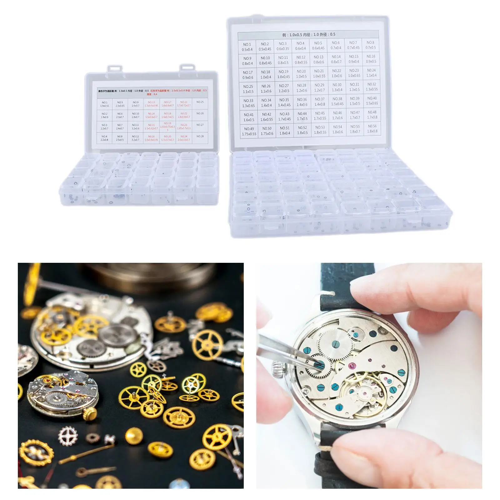 

Mini Small Rubber Washer Supplies Waterproof Maintenance Watchmakers 2 Set