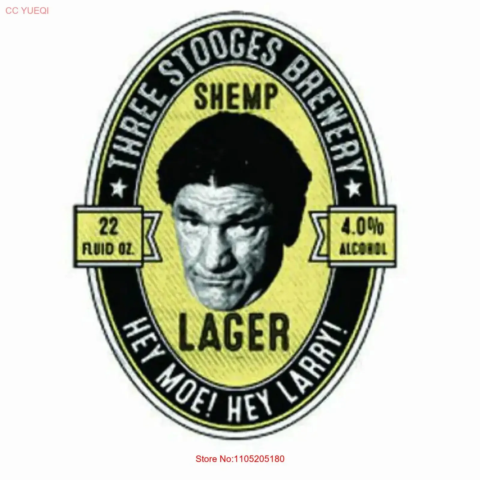 T Shirt XL 2X 3X SHEMP LAGER BEER THREE STOOGES HUMOR NOVELTY vintage Washed Slightly Breathable designer clothes Stretched