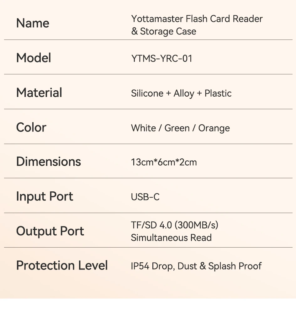 Yottamaster USB-C Kartenleser Aufbewahrungsbox Hochgeschwindigkeits-Speicherkarten-Etui OTG-Adapter 10-Fach-Halter für Kameras SD TF Kartenhalter – Detail 24