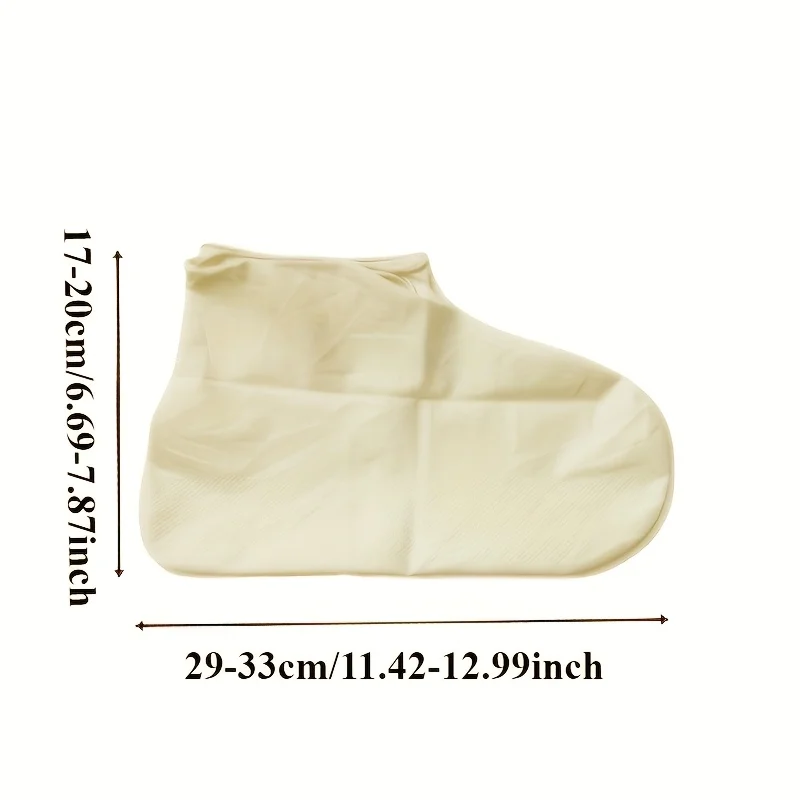 3 Pairs Boots Waterproof Shoe Cover Unisex Shoes Protectors Elastic Wear-resistant Boots Outdoor Reusable Rainy Days Shoe Cover image 2