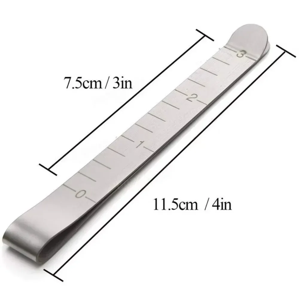 Stainless Steel Hemming Clips Metal Marking Quilting Sewing Clip Clothing Stitching Pinning Measuring Ruler Fabric DIY Craft