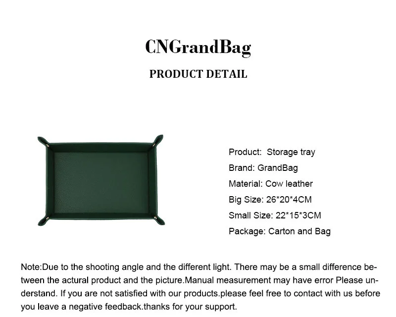 Free Customized Foldable PU Leather Tray for DIce Table Key Wallet Coin Organizer Square Tray Desktop Storage Box Jewelry Tray