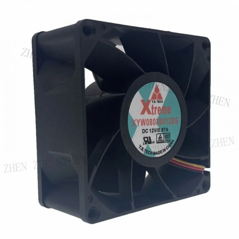 

Y Y 80mm High Speed Fan FOR Y.S.TECH XTREME XYW08038012BS 8038 12V 0.97A 80X80X38mm Fan