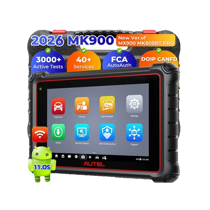 Autel MaxiCOM MK900 Automotive Bidirectionele Controle Diagnose Scanner Scantool 40+ Service OBD2 Scanner DoIP CAN FD - afbeelding 2