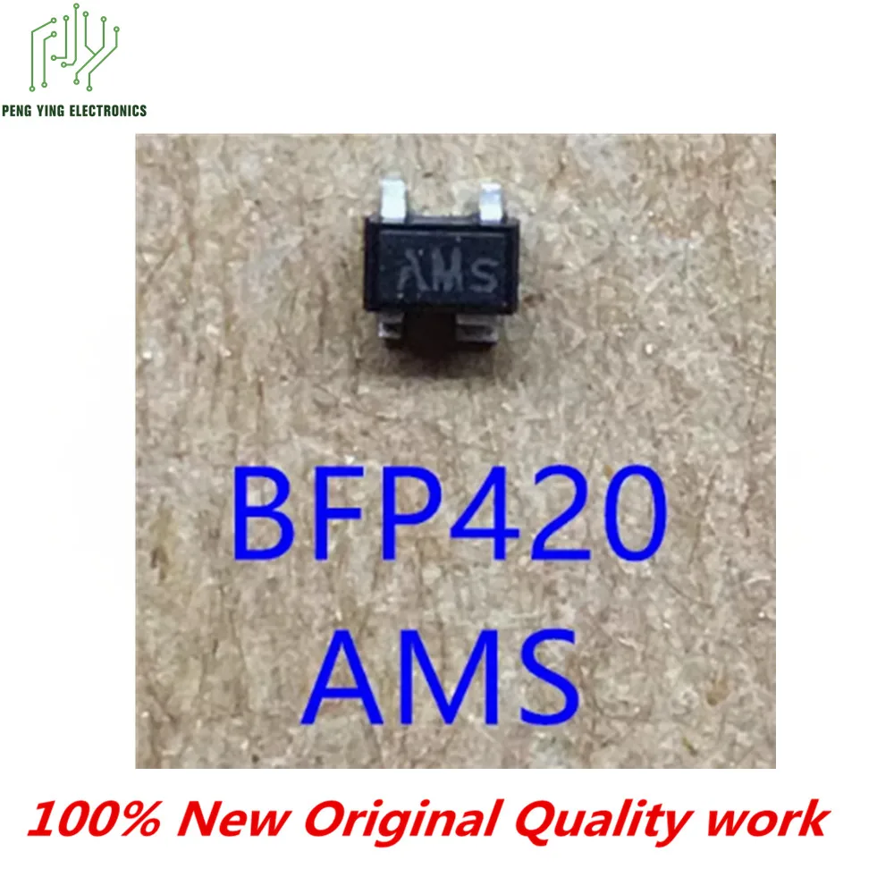 10 pièces 100% nouveaux composants électroniques BFP420 BFP450 sérigraphié ANS AMS SOT-343 RF transistor de petit signal