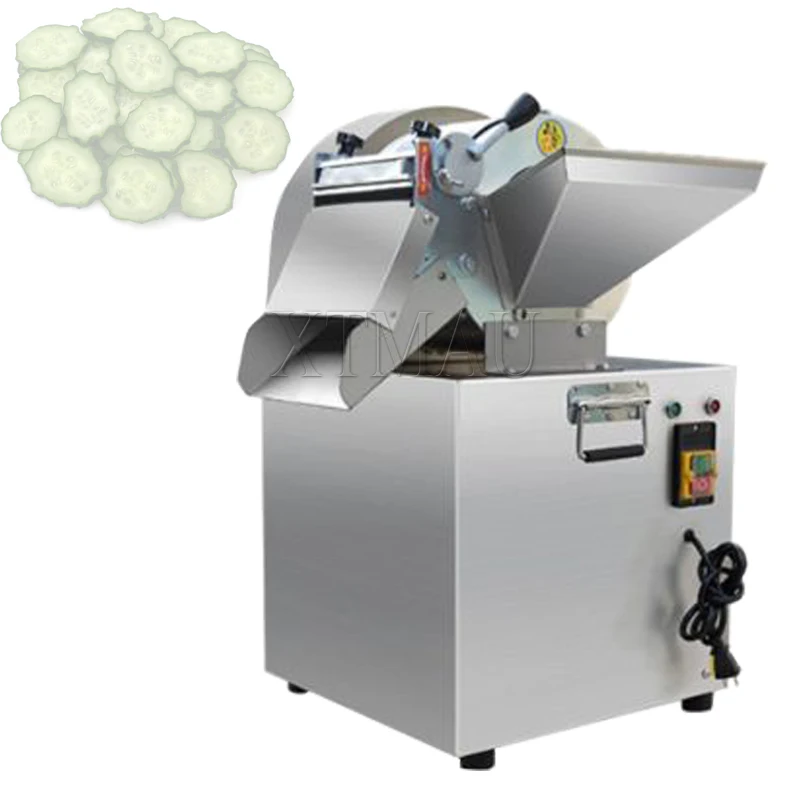 El cortador de verduras eléctrico multifuncional de acero inoxidable en restaurantes comerciales se puede triturar, en cubitos