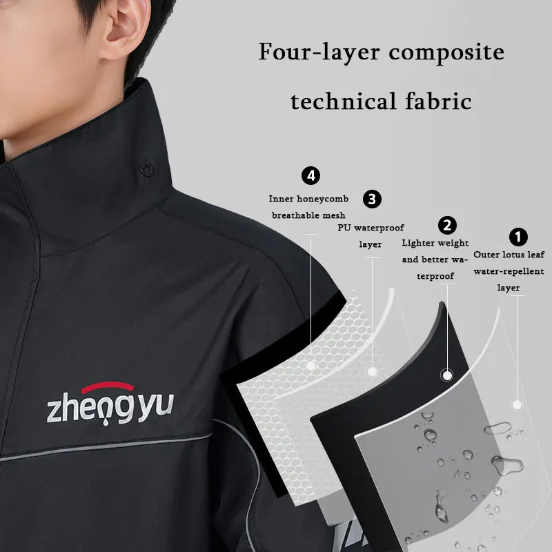 Motorcycle Raincoat Outdoor Split Raincoat Rain Pants Men and Women Locomotive Riding Equipment Takeaway Rider Full Body Suit