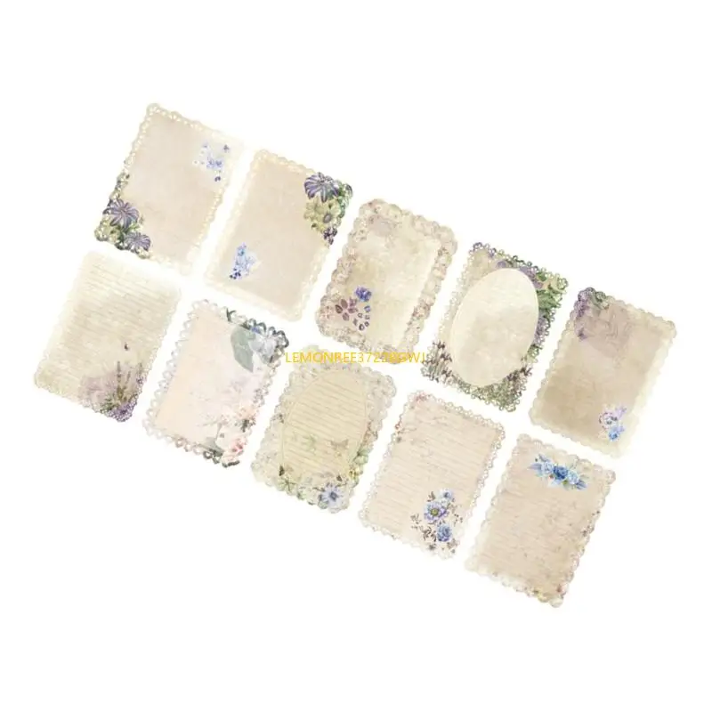 C90C Vintage Scrapbooking Paper Paper สำหรับอัลบั้มการทำการ์ดสมุดภาพอัลบั้มภาพ