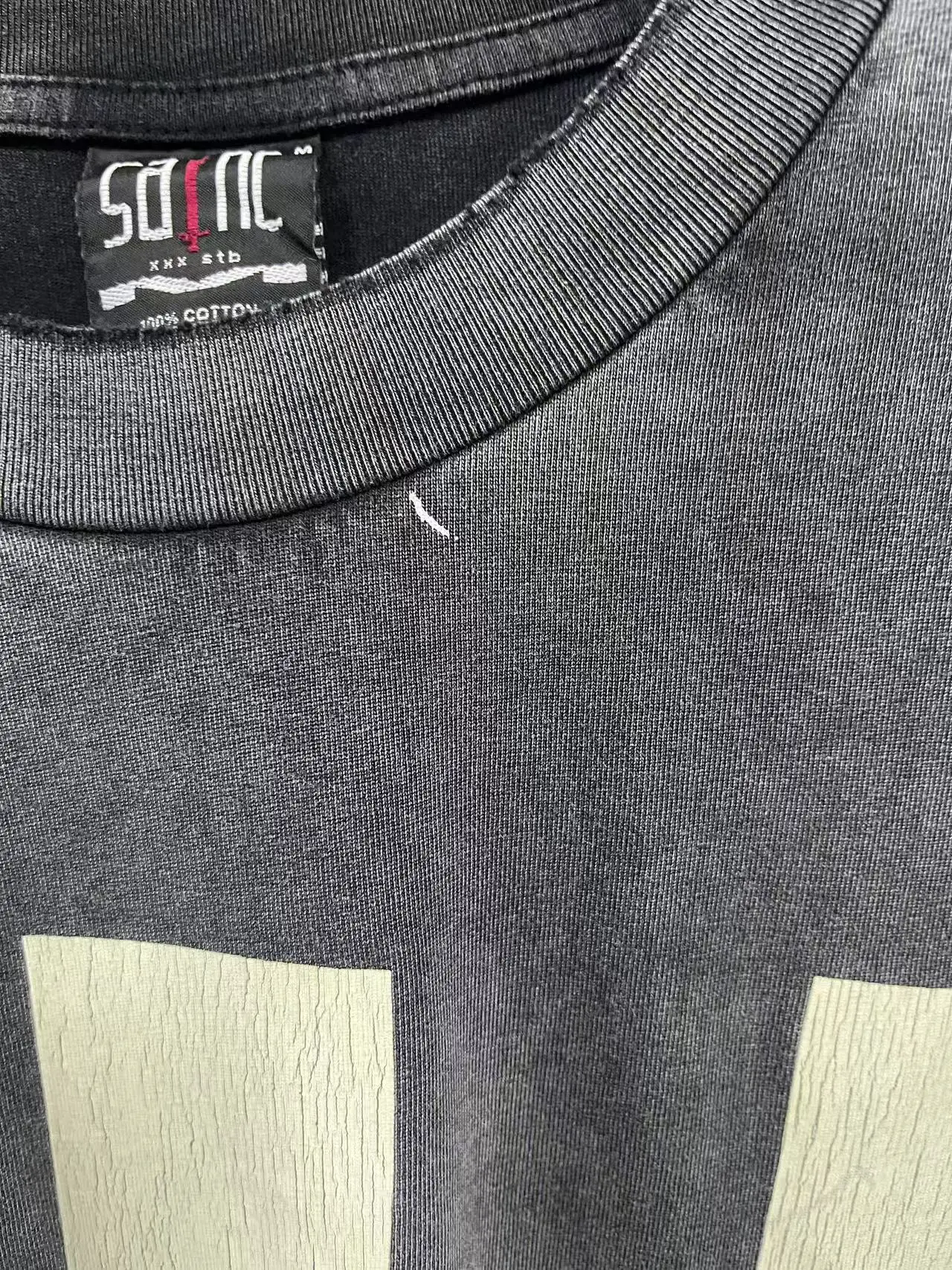 2025 جديد أسود غسلها سانت "klf معرض محدود كم طويل طباعة تي شيرت الرجال النساء المحملة ملابس علوية من القطن اليابان نمط تي شيرت #3