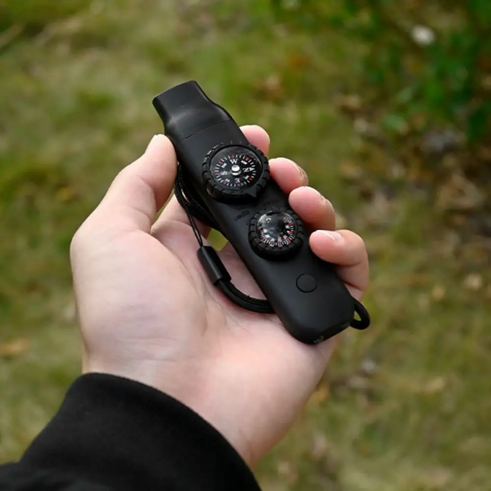 

7-in-1 Emergency Survival Whistle Compass Multifunction Outdoor Survival Whistle Portable Tools 7-in-1 Emergency Whistle