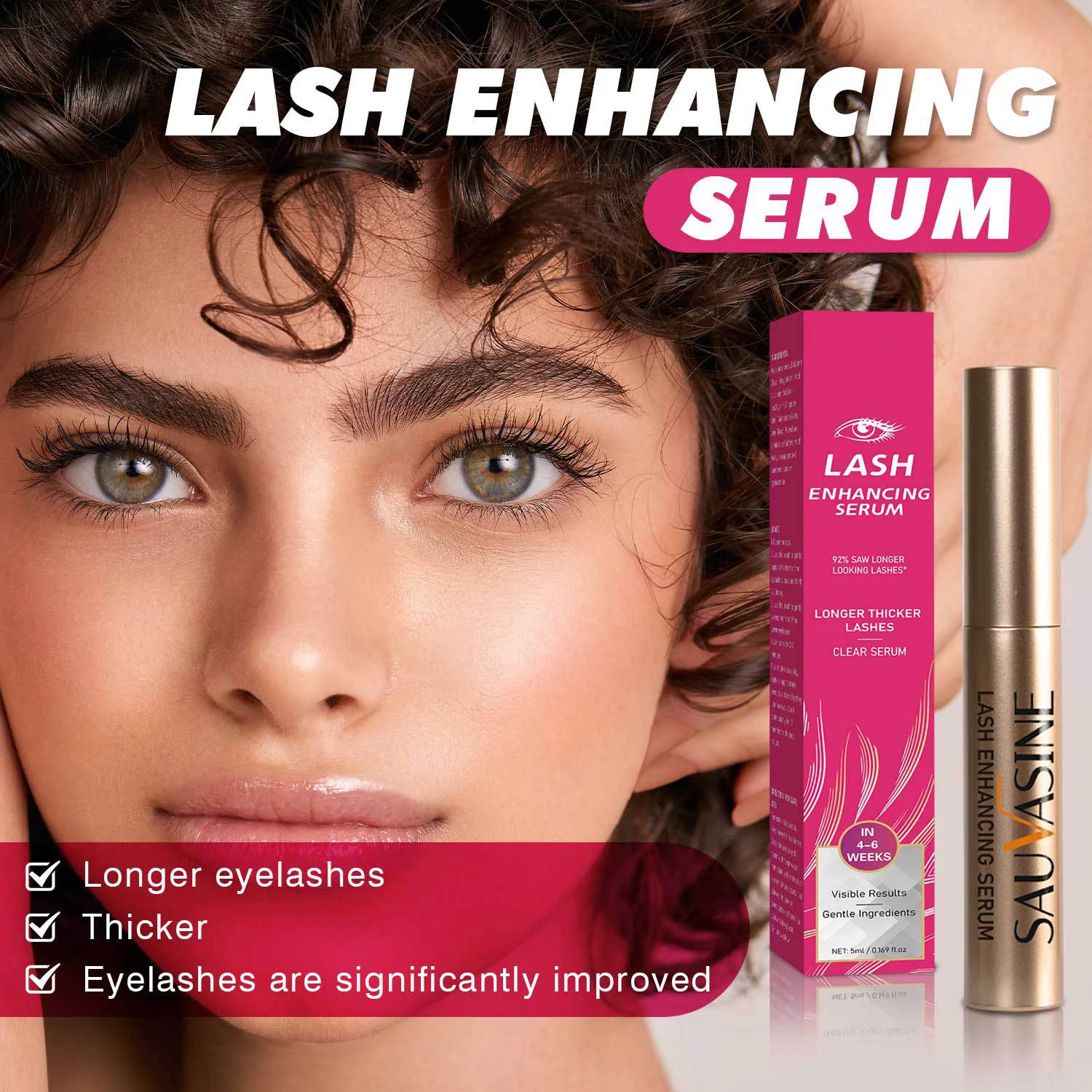 Sérum améliorant la croissance des cils, amélioration des sourcils, Extension des cils, follicules des cheveux plus longs, liquide plus épais