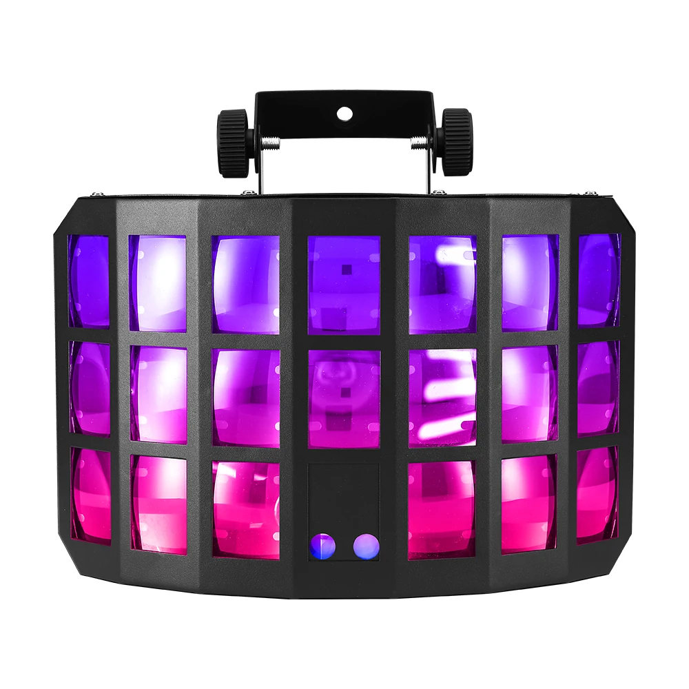 Full Color Three-Layer Butterfly Light Par Light DJ Light DMX Stage Lighting For DJ Disco Party Wedding Christmas KTV Nightclub