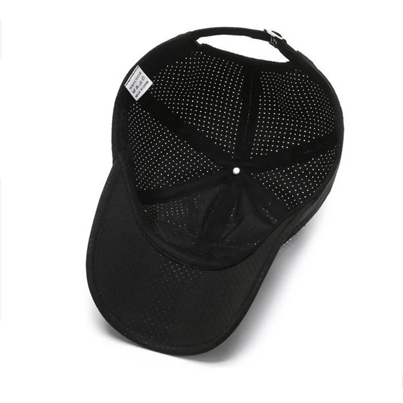 Baseballkappe für Outdoor-Aktivitäten – schnell trocknend, atmungsaktiv, weiches Oberteil, verstellbarer Riemen, kontrastfarbenes Design – Detail 5