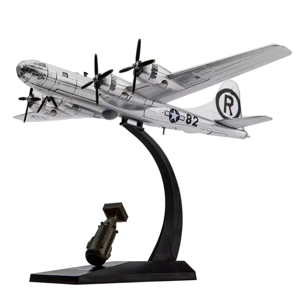 1/144 Alloy Strategic Bomber B29 US Air Force B-29 Superfortress Aircraft Model Toy for Collection Room Decoration