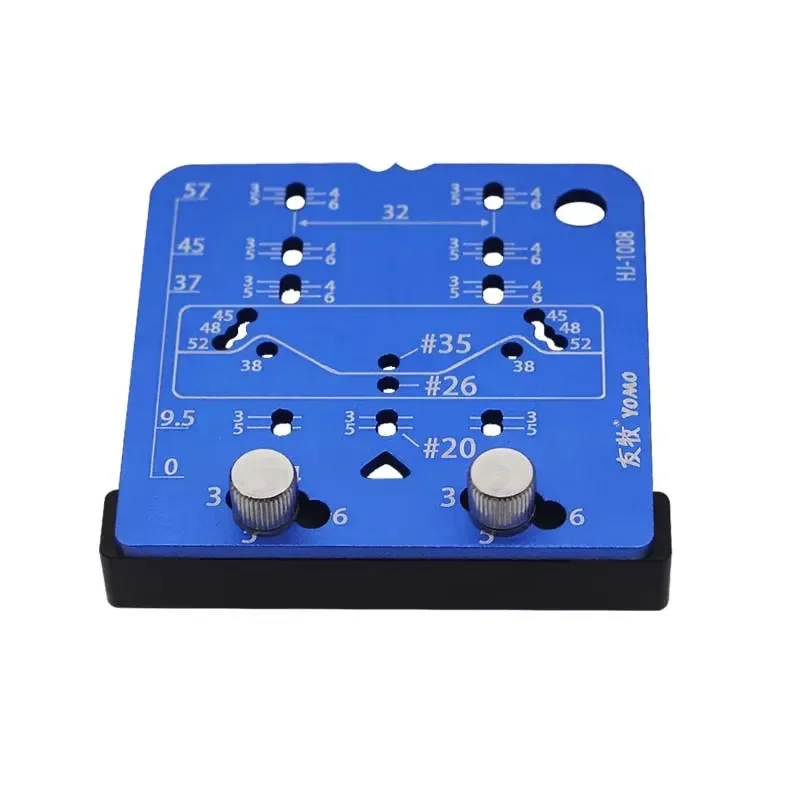 Aluminum Drill Guide for 35mm Hinge Cup Hole Jig Woodworking Positioner Tool Cabinet Door Hidden Hinge Template Clamp 26mm