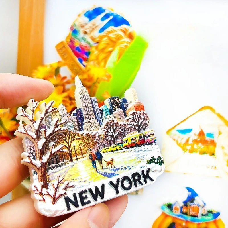 New York Central Park Fridge Magnet - Iconic 3D Urban Park Souvenir Perfect NYC Travel Gift for Home & Office Decor