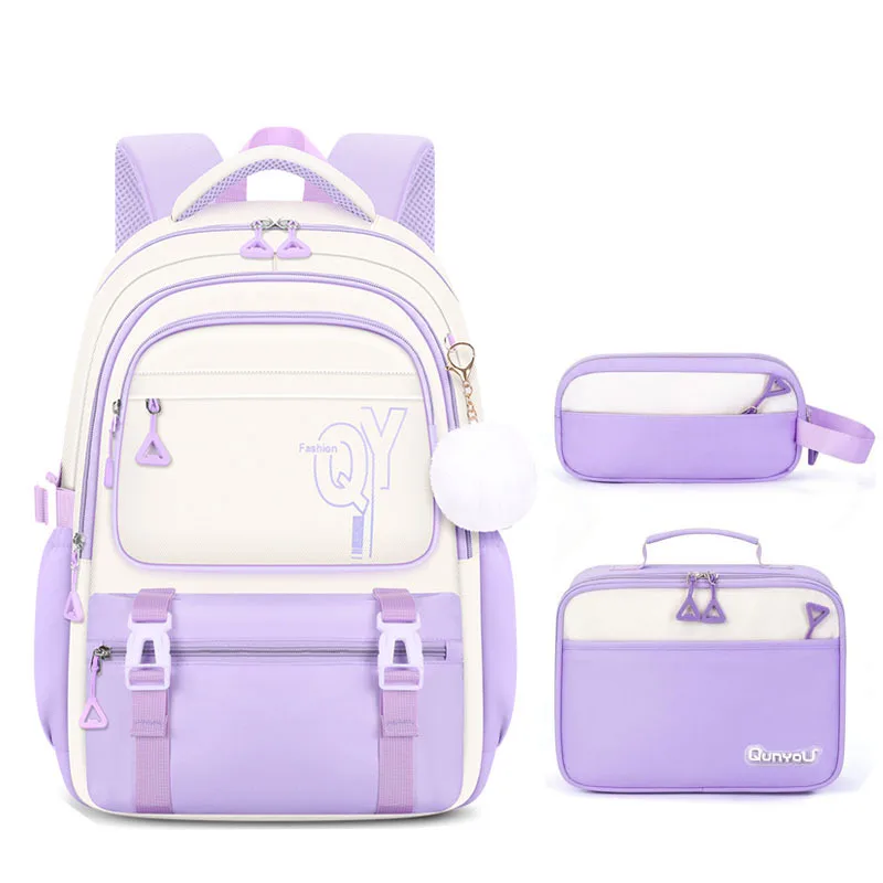 Minimalist style Girls Backpack for Elementary Kids School Bookbag Set Kawaii Children Backpacks for Girls Primary School Bag