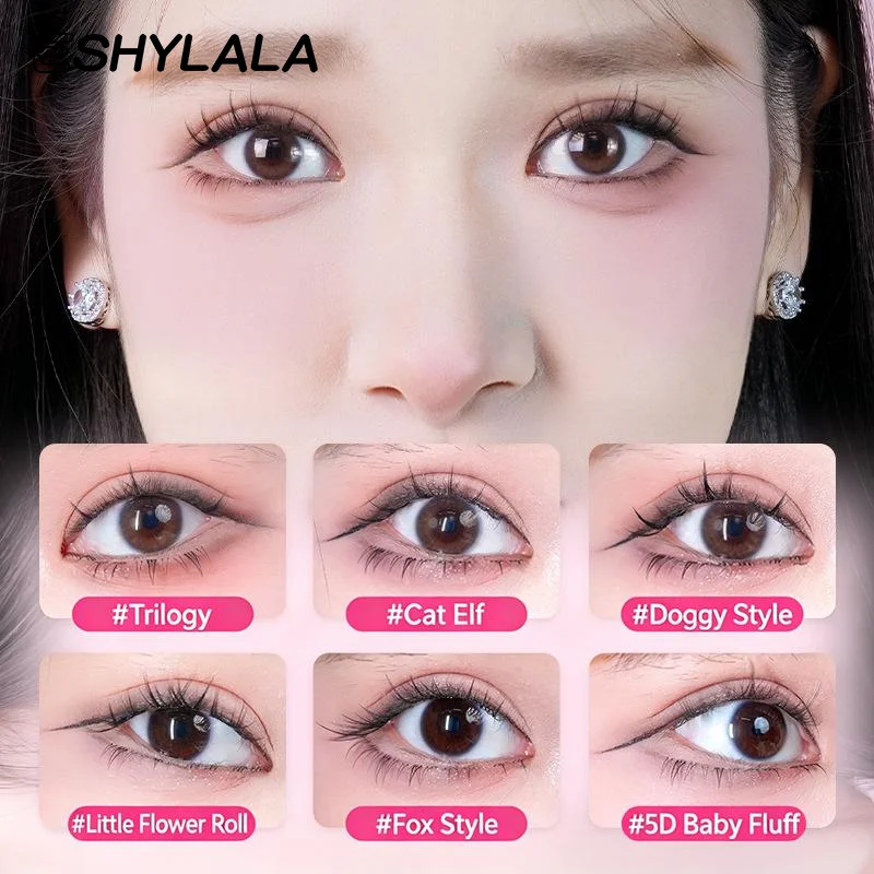 濃密なつけまつげ 6列 ナチュラルな見た目 接着剤不要 セグ - Eyelash Extension Natural Look のレビューと価格