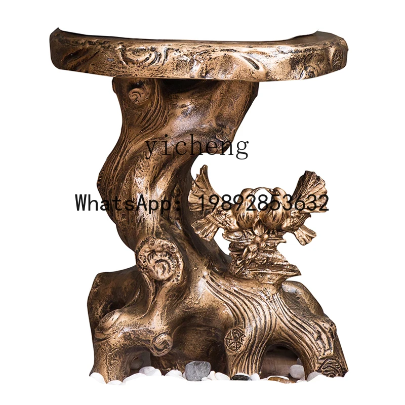 European Style Pillar Base Country Home Living Room Decoration Floor Ornament