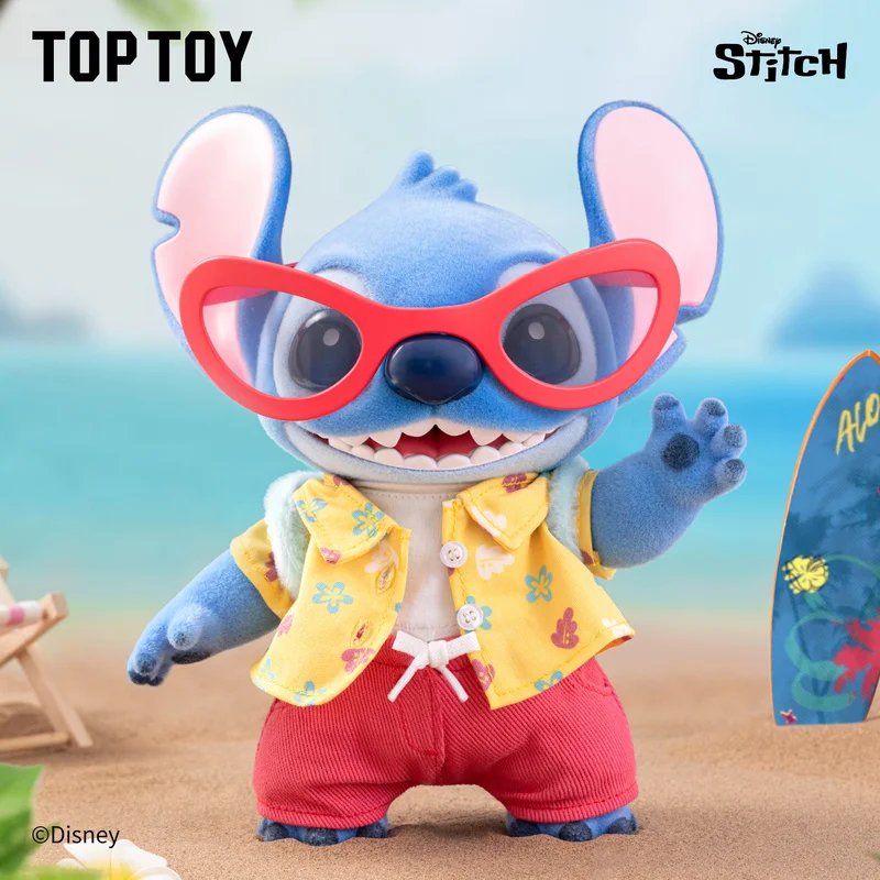 

Disney Hello Stitch Summer Series Cute Vinyl Collectible Action Figure Large Size Body Display Toy For Fans And Children