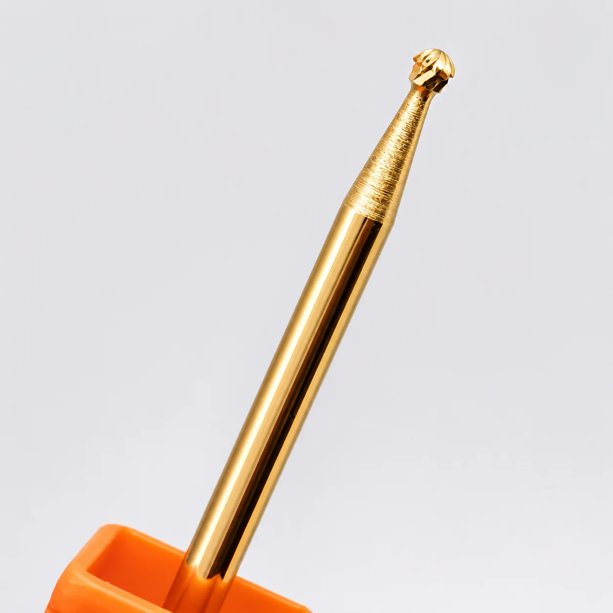 1Pc 2.35mm Shank Ball Nail Drill Bit Round Head Carbide Burr for Cuticle Cleaning Manicure Pedicure Electric Nail File