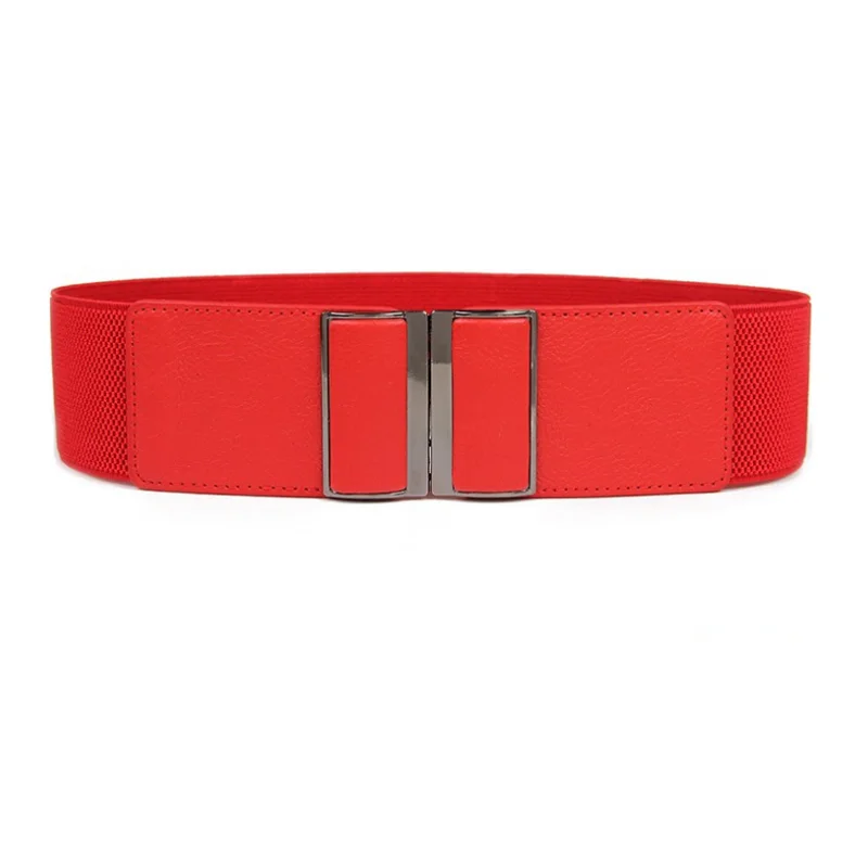 أزياء النساء أحزمة لفستان جديد مستطيل مشبك تصميم Cummerbunds تنورة مشد Coplay تزيين الهدايا #3