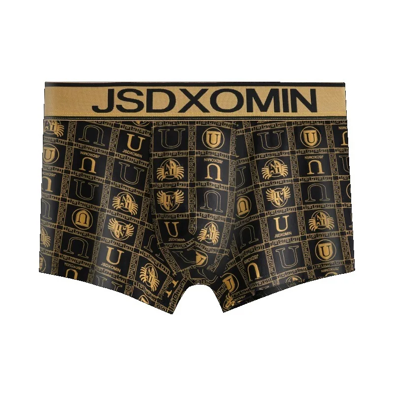 JSD Modal Warm Inseam Breathable Magnet Men\'s Panties Printed Boxer Boxers Noble Luxury Gift