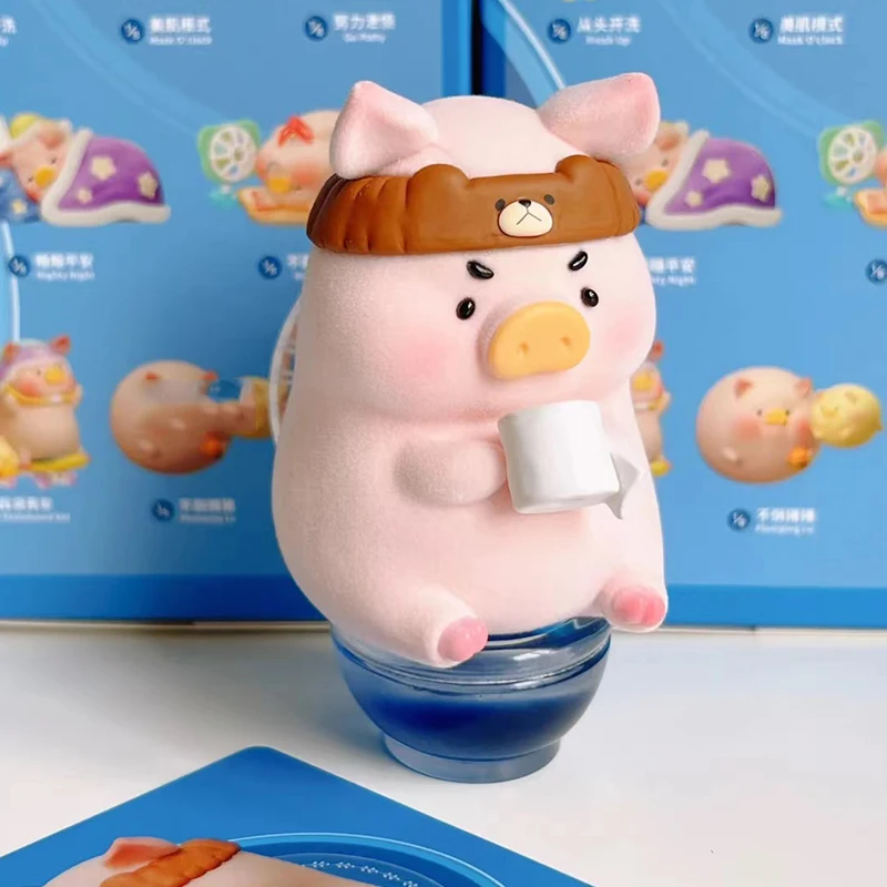 52 لعب جديد لولو خنزير المرتبطة صندوق أعمى يومي لطيف أنيمي الشكل دمية سطح المكتب غرفة المنزل حلية جمع نموذج لعب طفل هدية