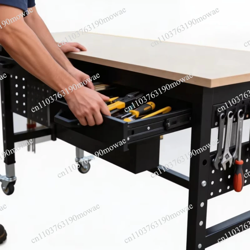 48-Inch Industrial Adjustable Workbench for Garage/Studio, 1500 lbs.