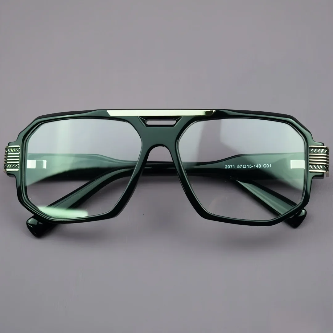 

Retro fashion double-beam squareBig size frame glasses classical design for men and women versatile