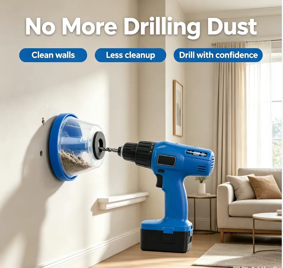 1Pcs Household Electric Drill Dust Cover Ash Bowl Impact Hammer Dust Collector Power Tool Accessories Drilling Dustproof Device