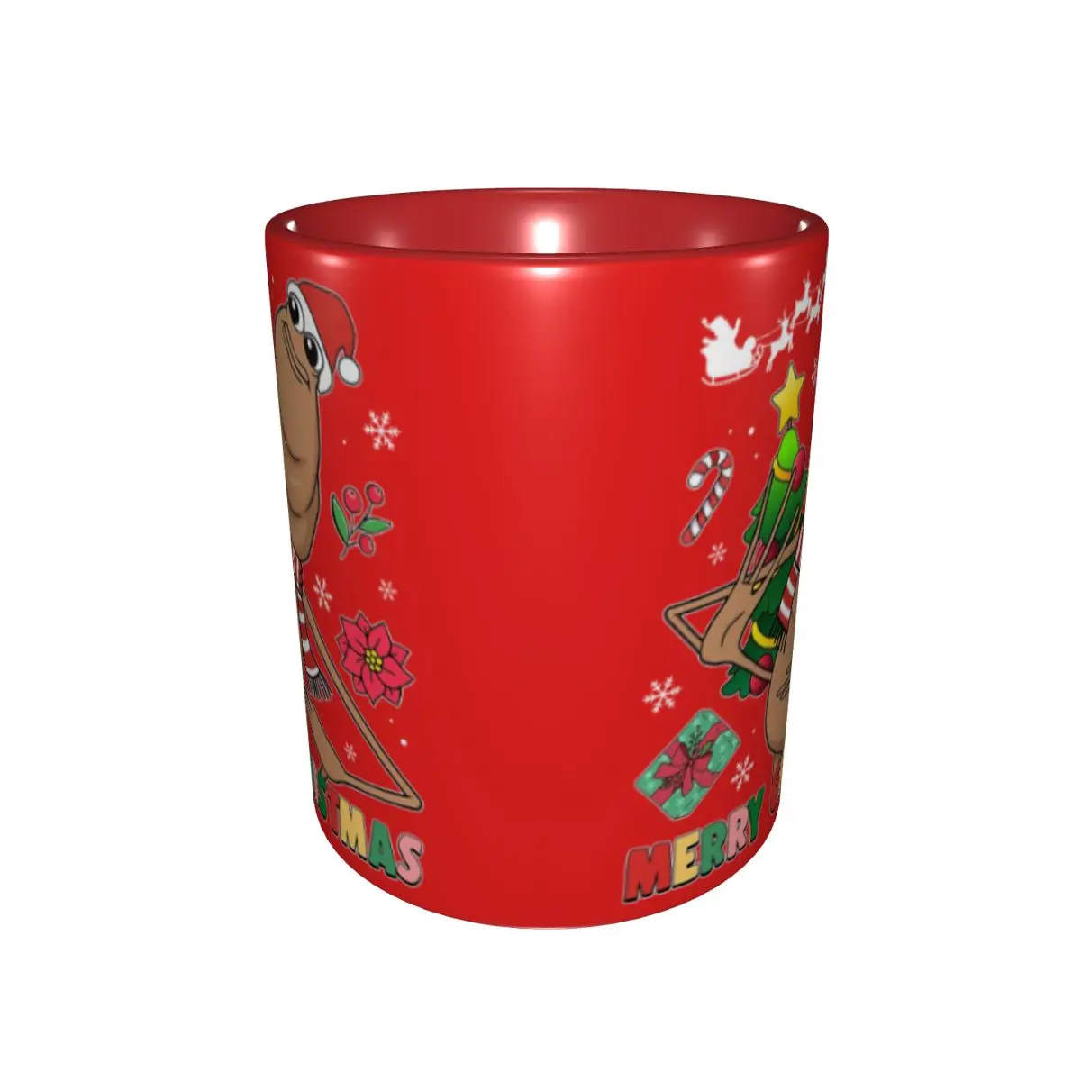 Marcus The Worm Merry Christmas Marcus The Worm Merry Christmas Coffee Cup Kawaii Mugs Gift For Woman Man