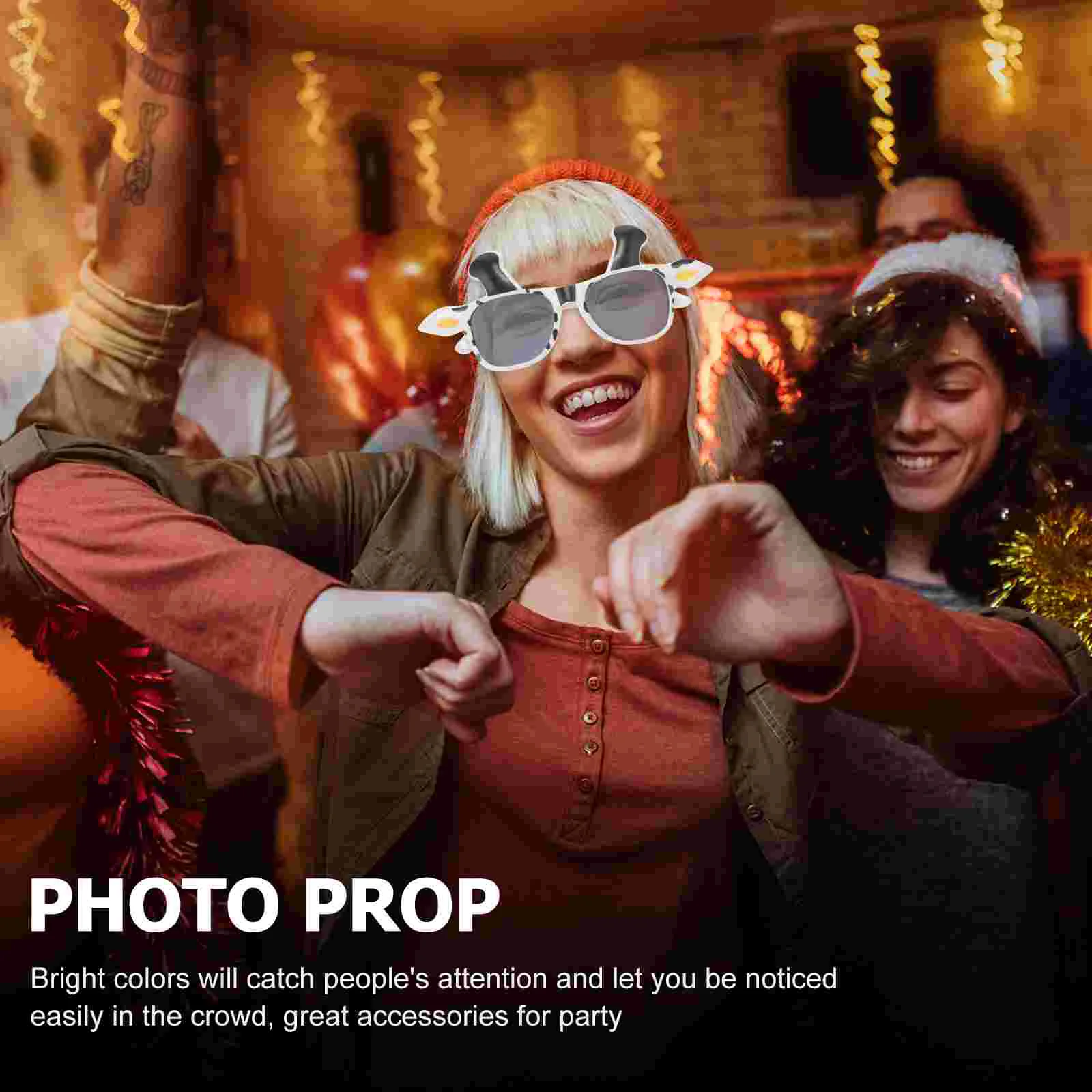 Kuh Brille Lustige Erwachsene Brillen Kostüm Halloween Sonnenbrille Prop Spielzeug PC Cosplay