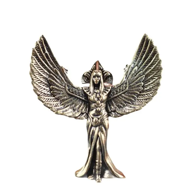 New Small Brass Angel Statue Guardian Angel Figurine Desktop Art Decoration Ornament