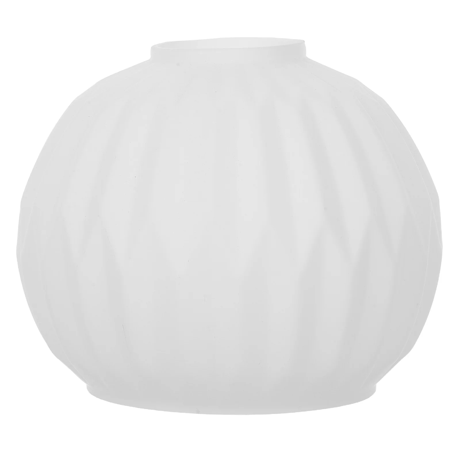 

Glass Lampshade Replacement Round Milky White Striped Modern Lamp Cover for E27 Pendant Table Light Fixtures Home Decor