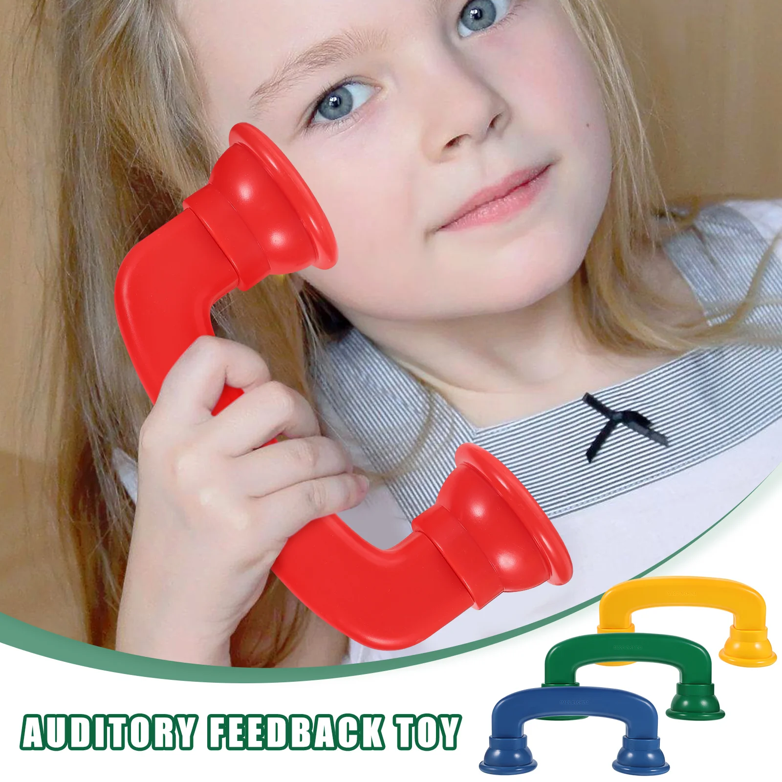 4 Pcs Auditory Feedback Toys Telephone Reading Cell Plastic Abs Receiver Newborn Colored Educational