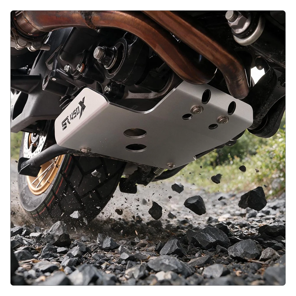 Engine Skid Plate For VOGE SR450X 2026 Aluminum Alloy Bash Plate SR 450 X Adventure Scooter Underbody Protection