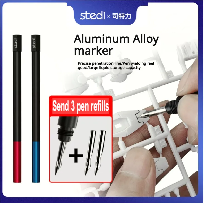 Stedi MP-01 Panel Line Pen Model Penetrating Liquid Pen Model Painting Tools for Gundam Military Model Building Tools Hobby DIY