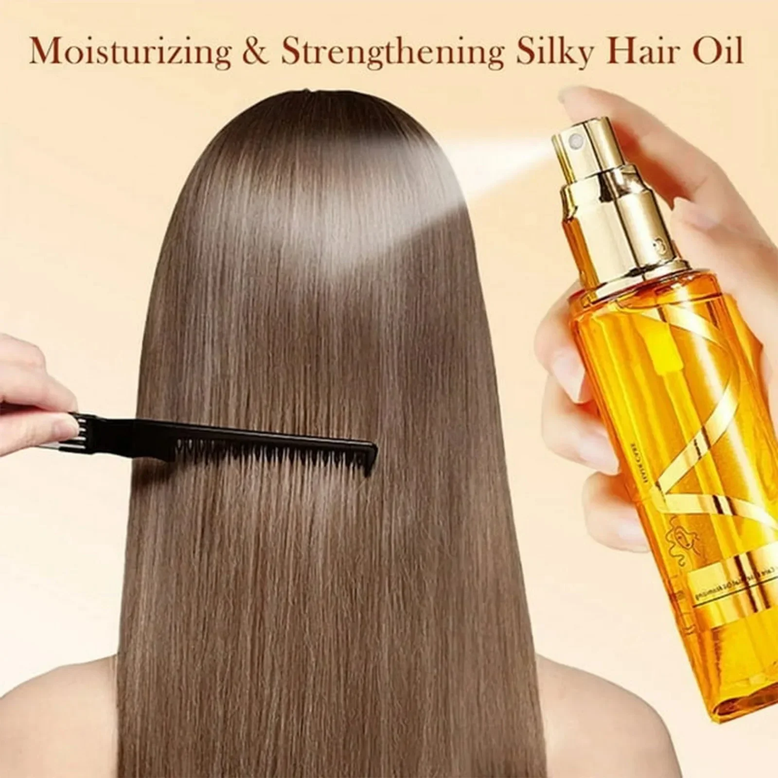 Moisturizing & Strengthening Silky Hair Oil Hydrating Hair Treating Essences Oil Nourishing Hair Treating Essences Oil 100ml