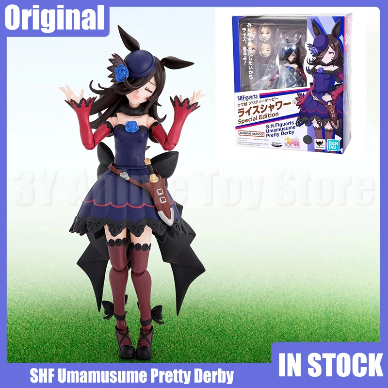 

Bandai Genuine Shf Umamusume Pretty Derby Rice Shower Special Edition Anime Action Figurine Collectible Statue Model Toys Gifts