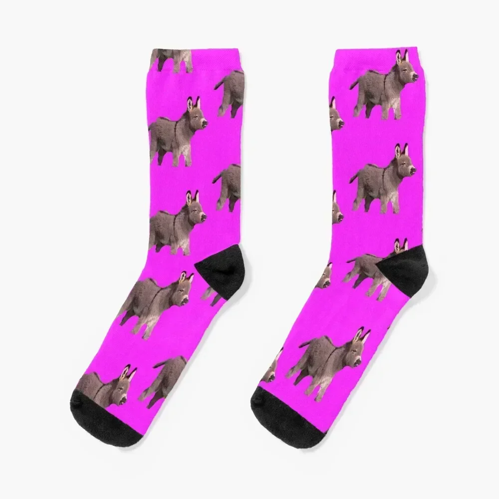 

Cute donkey Socks colored Climbing Crossfit floral Luxury Woman Socks Men's