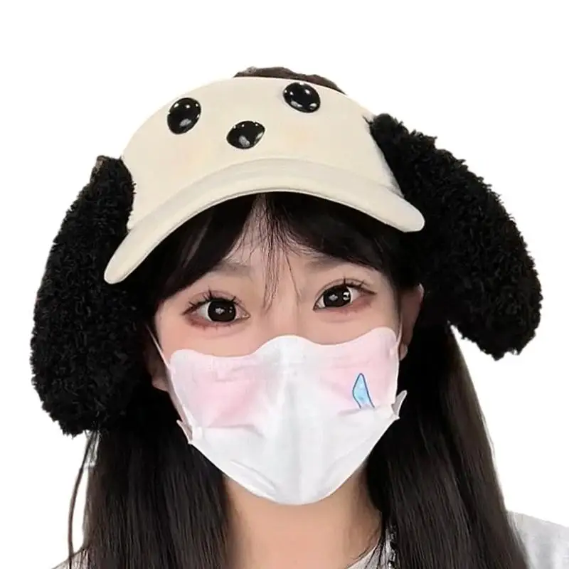 

39BB Cartoon Puppy Baseball Hat for Girls Women Adjustable Casual Hat for Outdoor