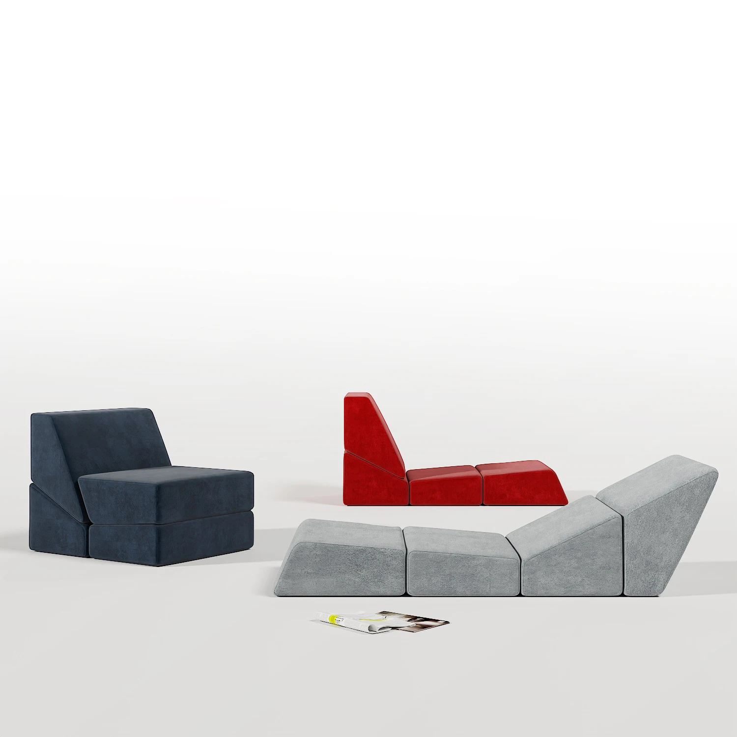 

SAIEN Manufacturer 4 in 1 L-Shape Sofa Livingroom Modular Sectional Sofa Soft Comfortable Couch for Use Living Room Modular Sof