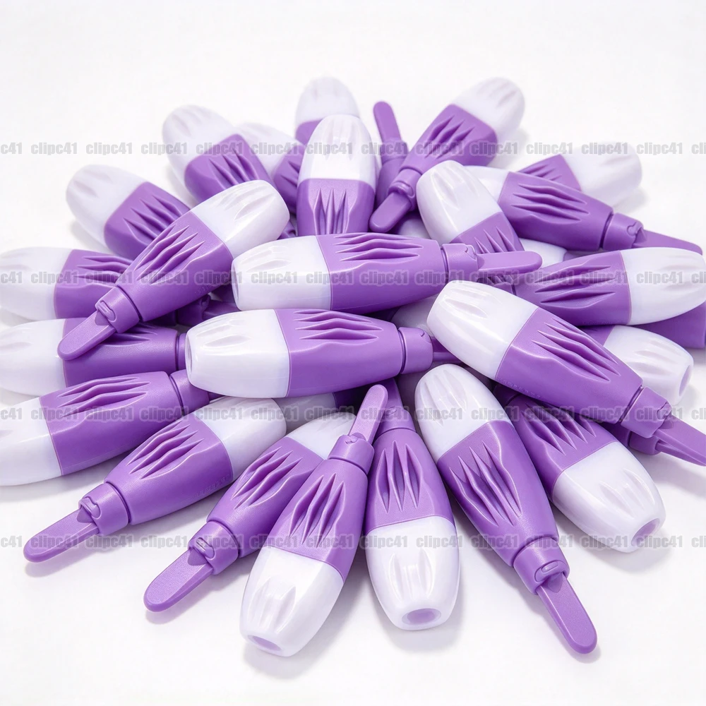 200Pcs Disposable 30G Sterile Finger Blood Collection Lancets Safe Blood Taking Needles for Daily Blood Sugar Self Monitoring