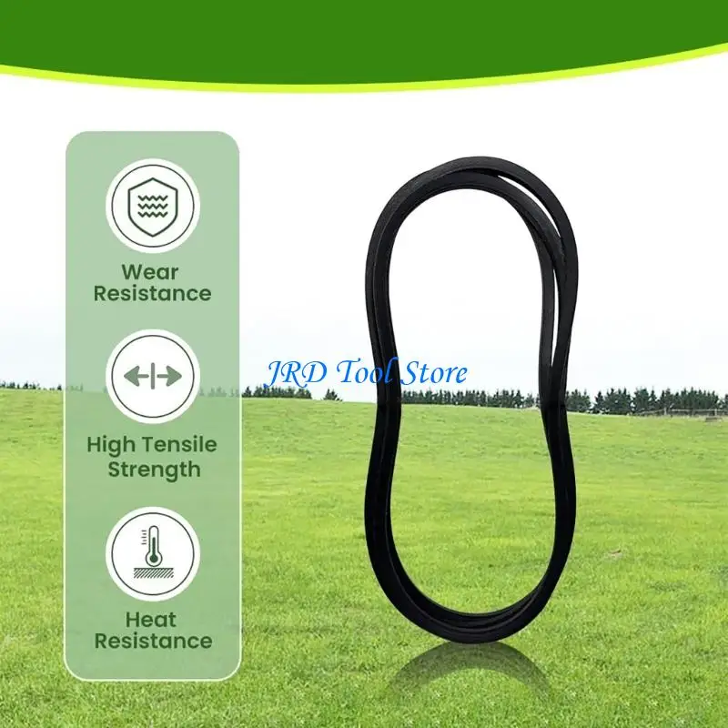 A2UD Black Mower Deck V-Belts, 2 Pack for Lawn Mower Deck Maintenance