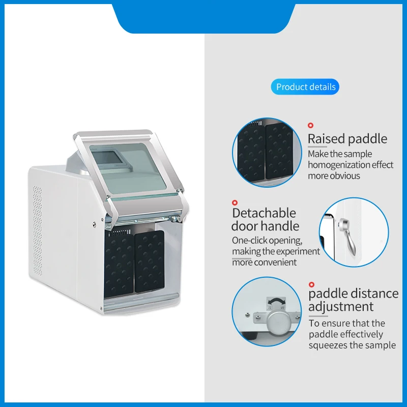 Stomacher Paddle Blender Sterile Homogenize Bag Mixer Bio Samples Food Microbiology Cosmetics Homogenizer Mixer