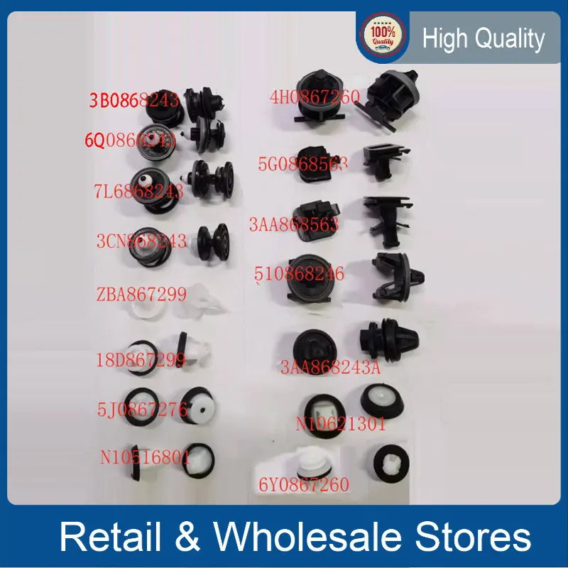 6Y0 867 260 Interior Door Card Trim Panel Clips For VW 4H0867260 4H0 867 260 5G0868563 5G0 868 563 3AA868563 3AA 868 563